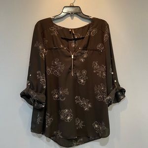 Maurice’s embroidered sheer top